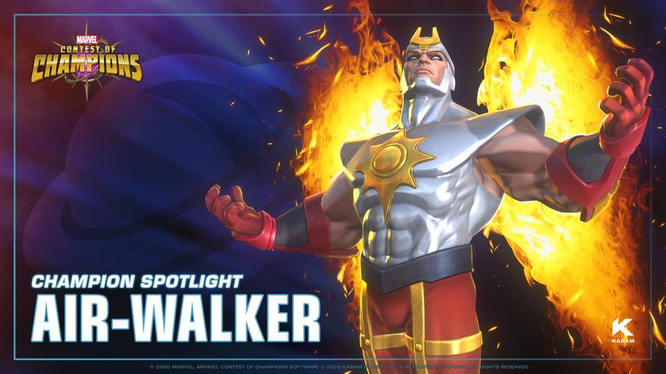 Entering Marvel Contest of Champions: Air-Walker