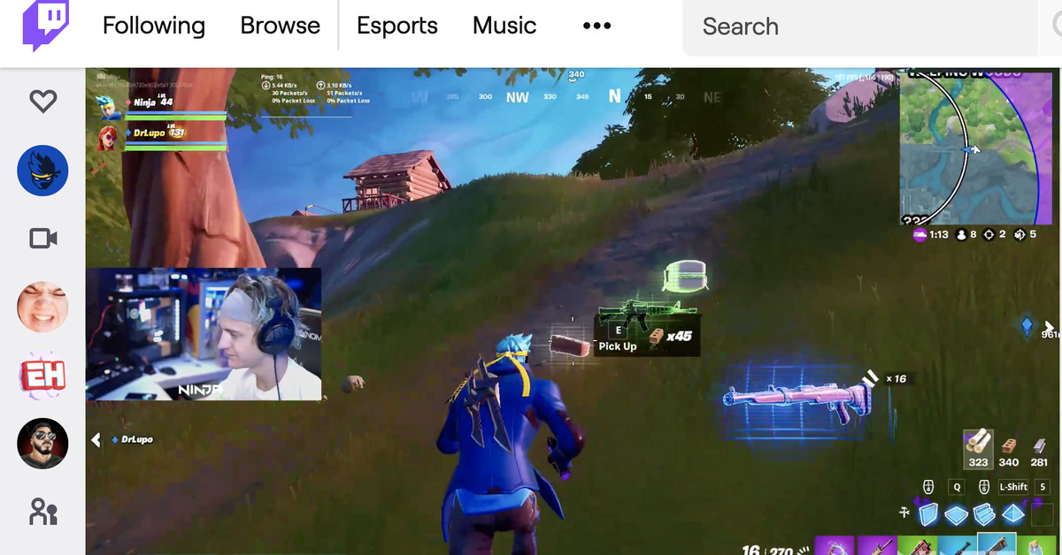 Ninja returns to Twitch for first time since Mixer shut down