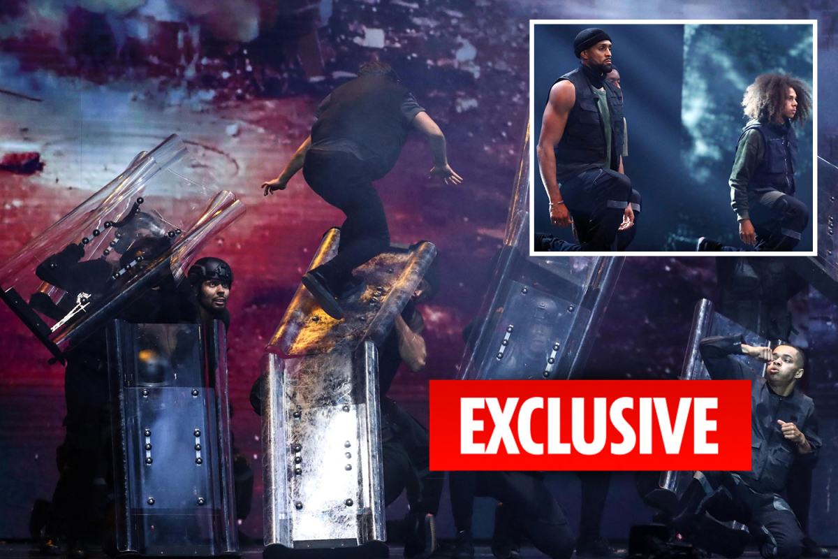 Ashley Banjo performs BLM dance routine on Britain’s Got Talent tonight with a cop kneeling on him