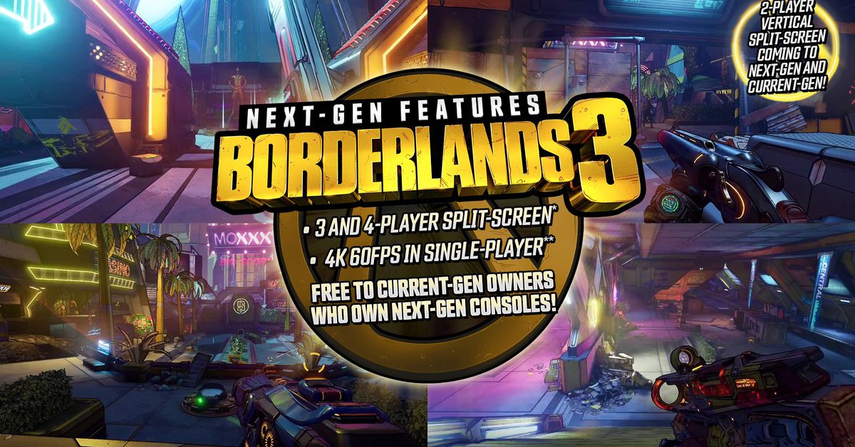 Borderlands 3 is getting a free PS5 and Xbox Series X upgrade — and four-player splitscreen