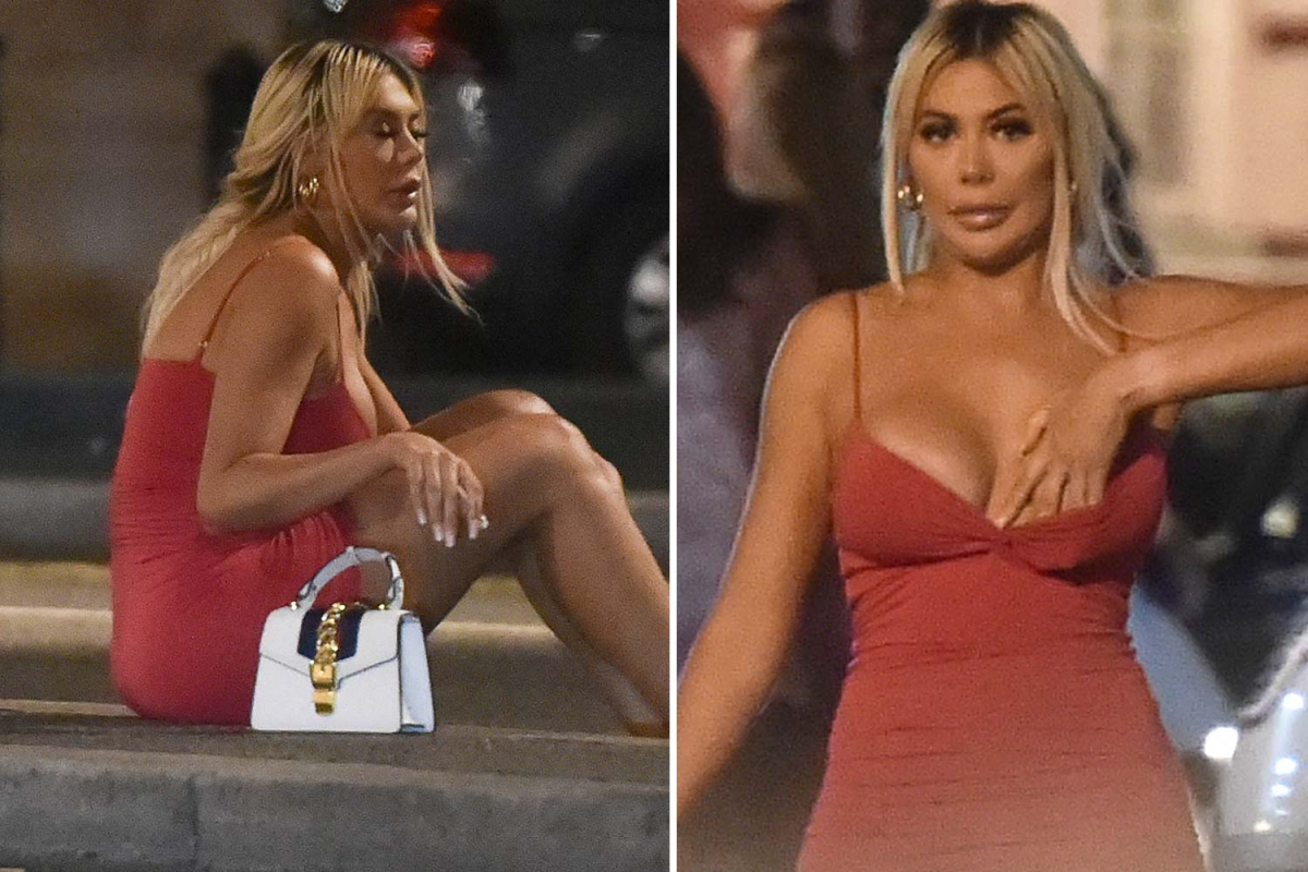 Chloe Ferry looks worse for wear as she breaks quarantine rules partying in packed London bar after Marbella holiday