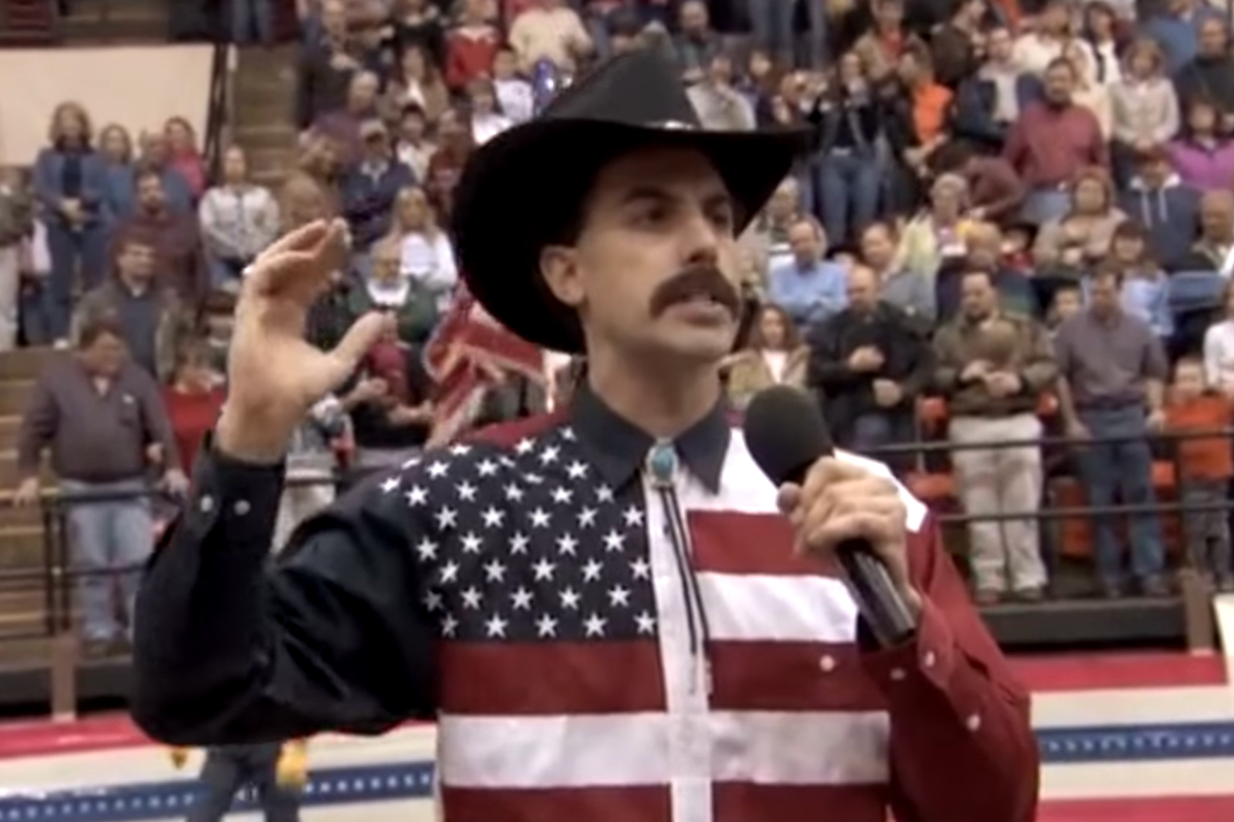 Flashback: Borat Sings Kazakhstan’s ‘National Anthem’ at Virginia Rodeo