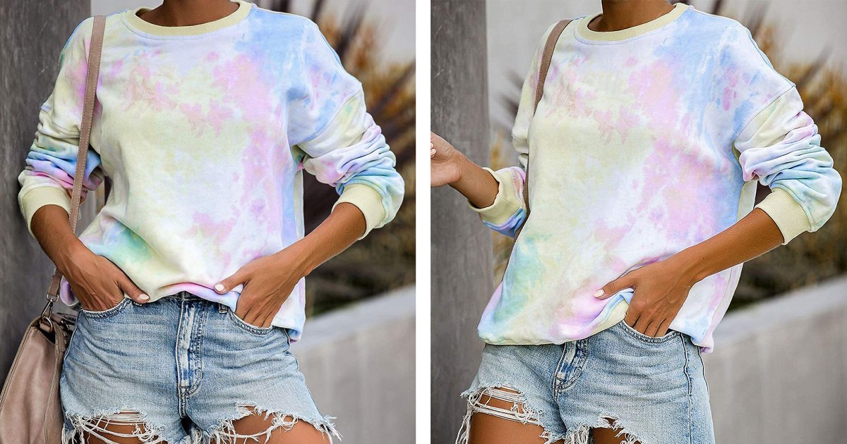 Flawlessly Bring Tie-Dye Into Fall With This Colorful Sweatshirt