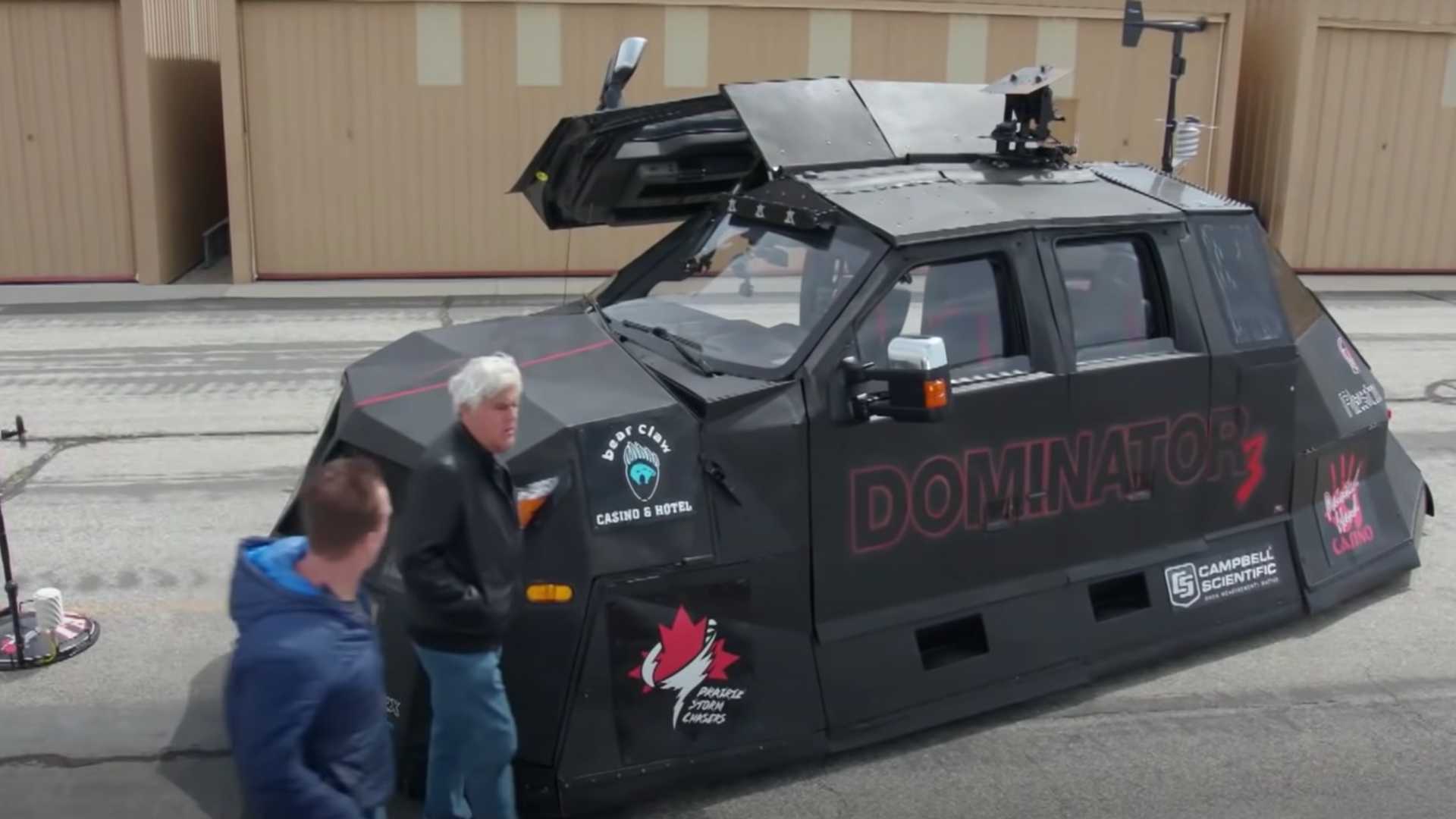 Ford Truck Turned Storm Chaser With Gull-Wing Doors Visits Jay Leno
