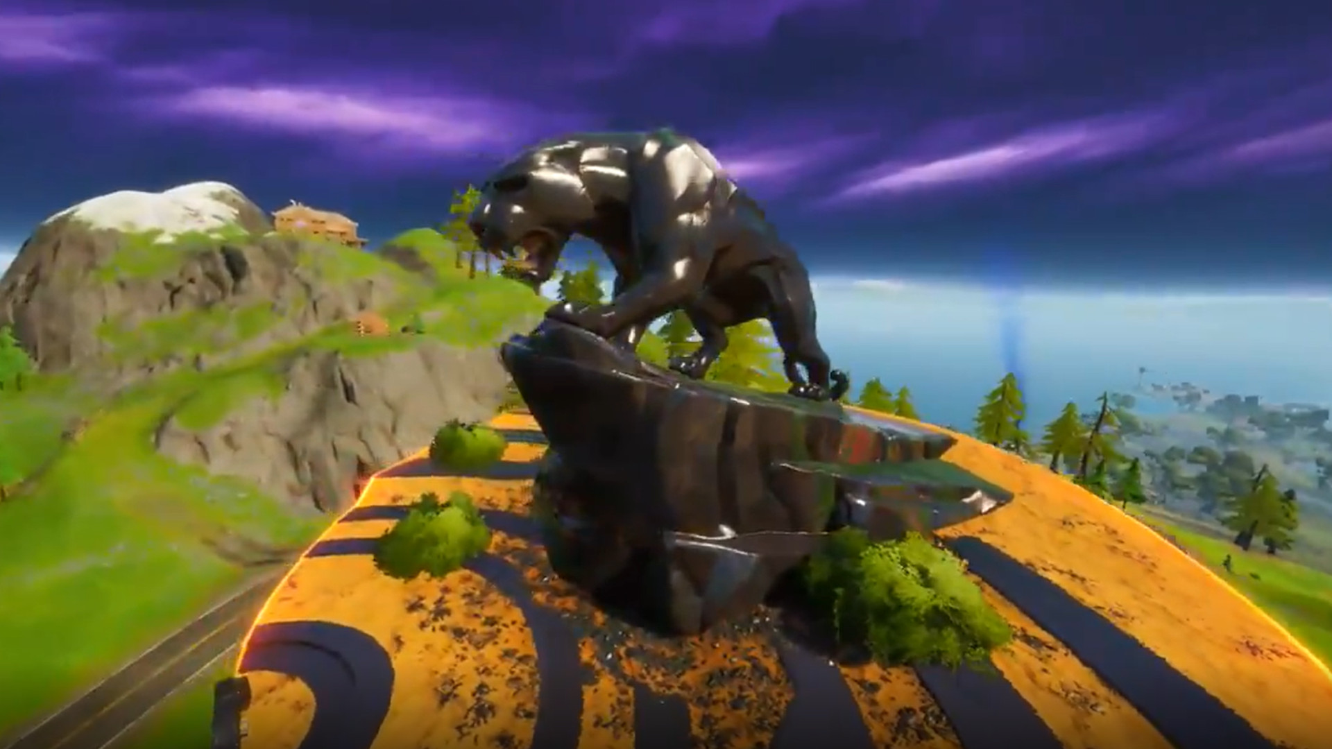 Fortnite now has a Black Panther monument