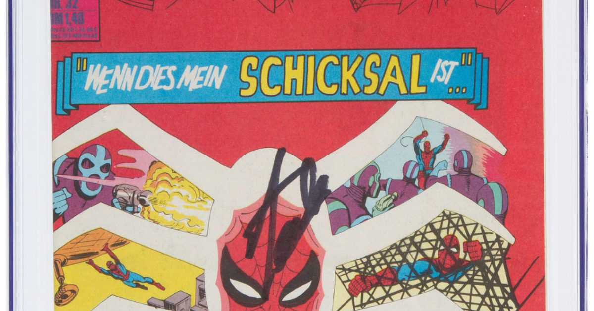 German Amazing Spider-Man #32 Signed By Stan Lee At Heritage