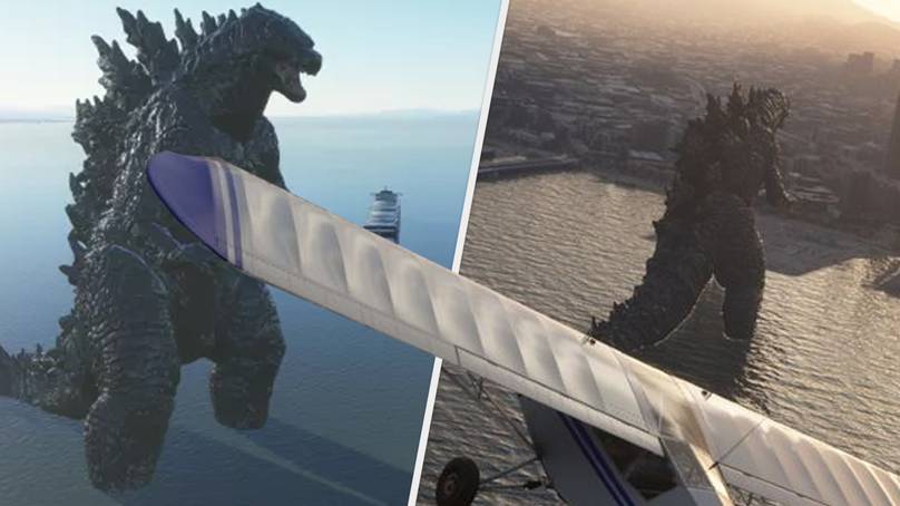 Godzilla Has Appeared In ‘Microsoft Flight Simulator’, And We’re Here For It