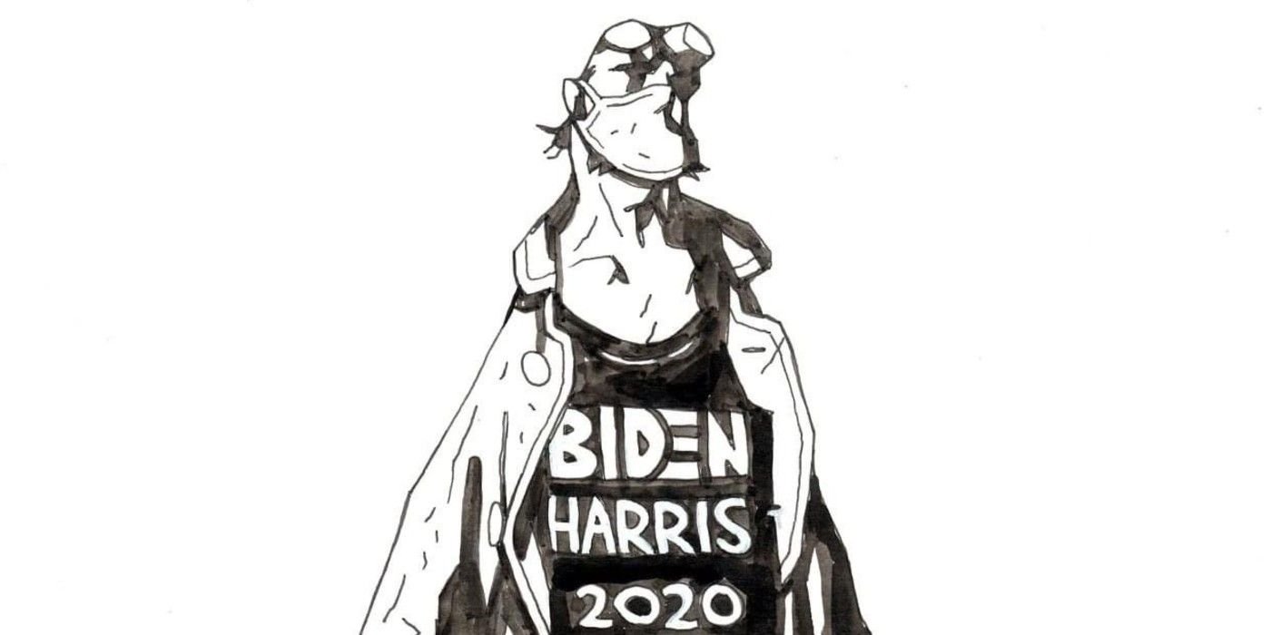 Hellboy: Mike Mignola’s Fan-Favorite Creation Endorses Biden/Harris for 2020