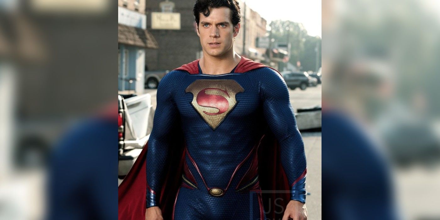 Henry Cavill’s Superman Gets Original Comics Costume In Neat Fan Art