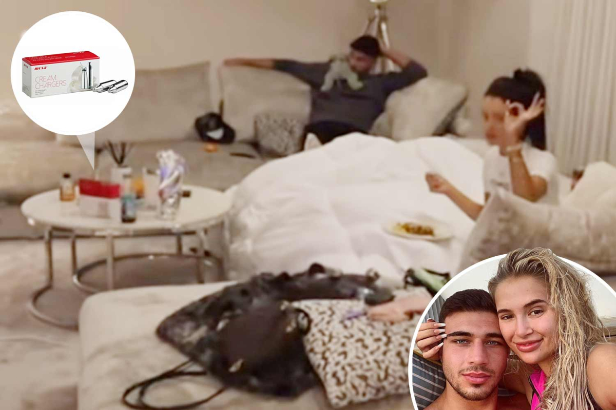 Love Island fans spot ‘hippy crack’ laughing gas canisters in Molly Mae and Tommy Fury’s flat during night in with Maura