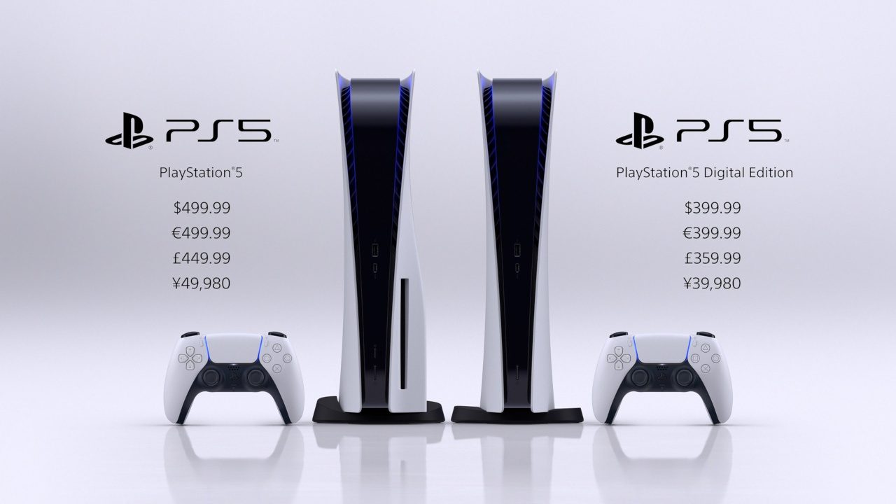 PlayStation 5 launches in November, starting at 9 for PS5 Digital Edition and 9 for PS5 with Ultra HD Blu-Ray Disc Drive