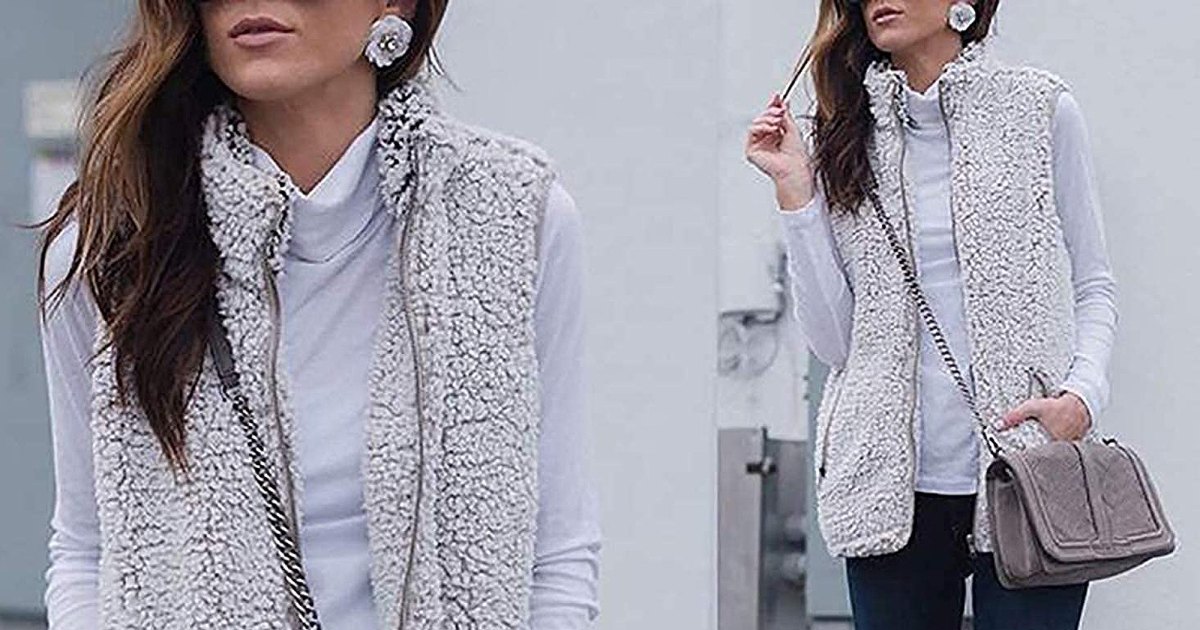 This Easy-to-Style Fall Vest Is Fuzzy on the Inside Too
