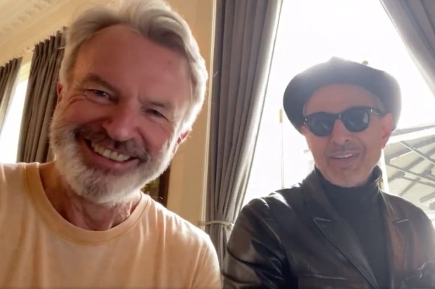 Watch Jurassic World 3 co-stars Sam Neill and Jeff Goldblum’s jazzy duets