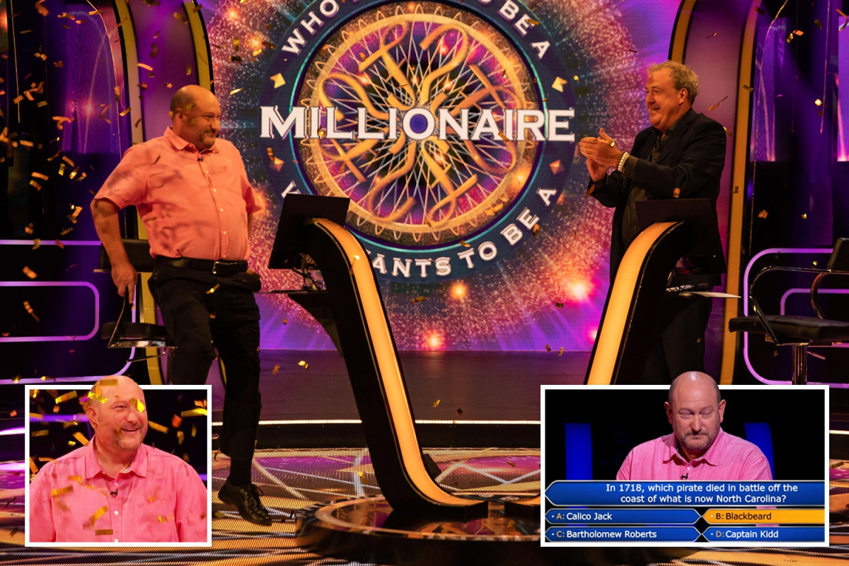 Who Wants To Be A Millionaire? viewers thrilled as Donald Fear, 57, becomes sixth jackpot winner after 14-year gap