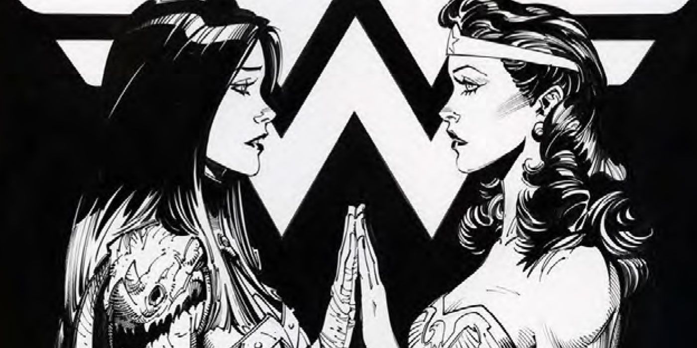 Wonder Woman Meets Wonder Woman on Dark Nights: Death Metal’s Final Cover
