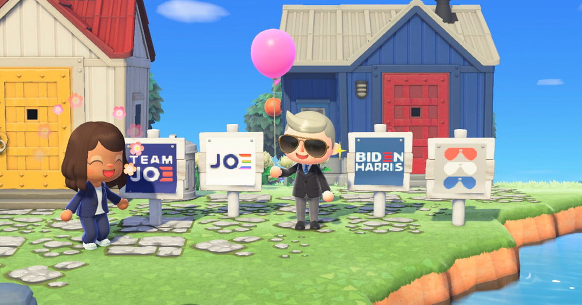 You can now display Biden campaign signs in Animal Crossing
