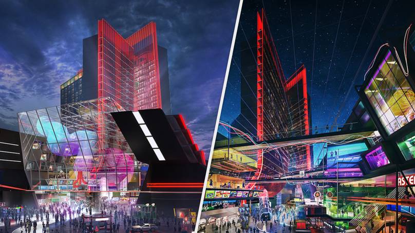 Atari Gaming Hotels Give Off A Serious ‘Cyberpunk 2077’ Vibe