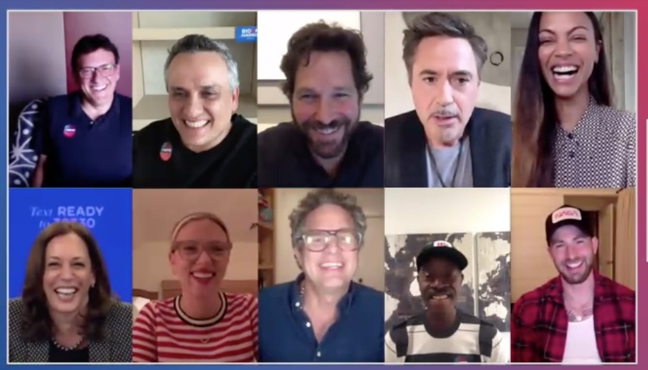 ‘Avengers’ Stars Encourage Fans to Vote Blue During Biden Fundraiser