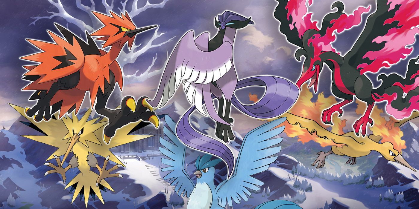 Comparing Pokemon Sword And Shield's Galarian Birds To Their Original ...