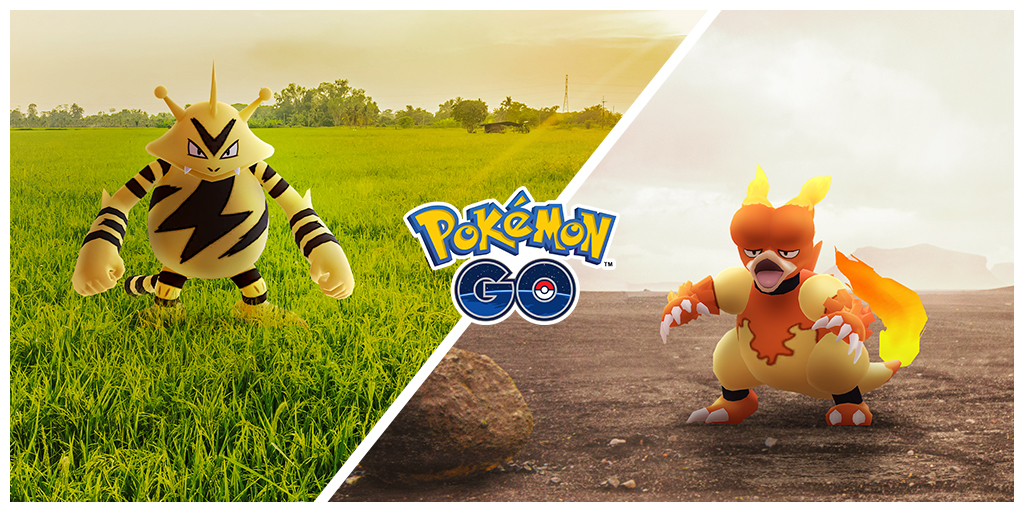 Electabuzz and Magmar will be featured during November’s Community Day events!