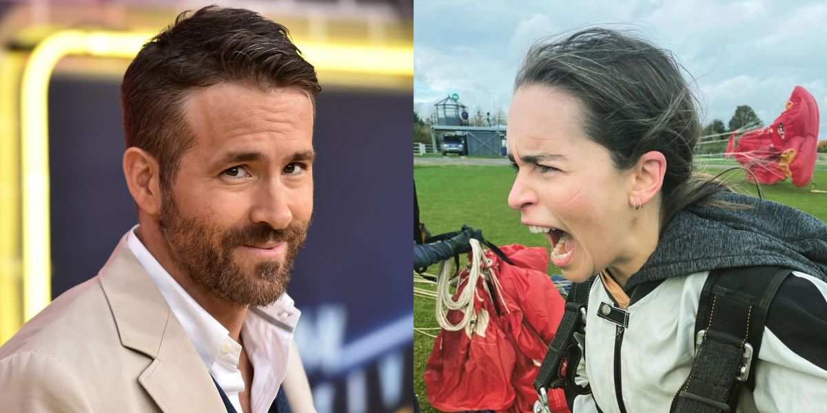 Emilia Clarke Jumps Out of a Plane After Ryan Reynolds Jokes About Her Birthday