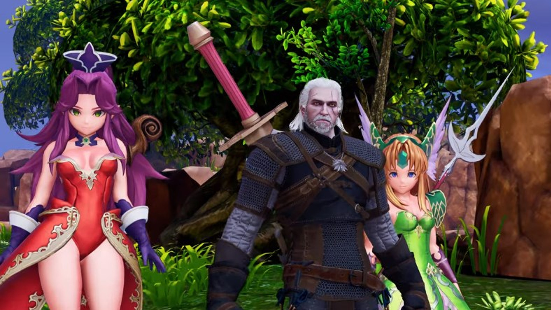 Geralt from The Witcher 3 and Zelda from Breath of the Wild join Trials of Mana with these mods