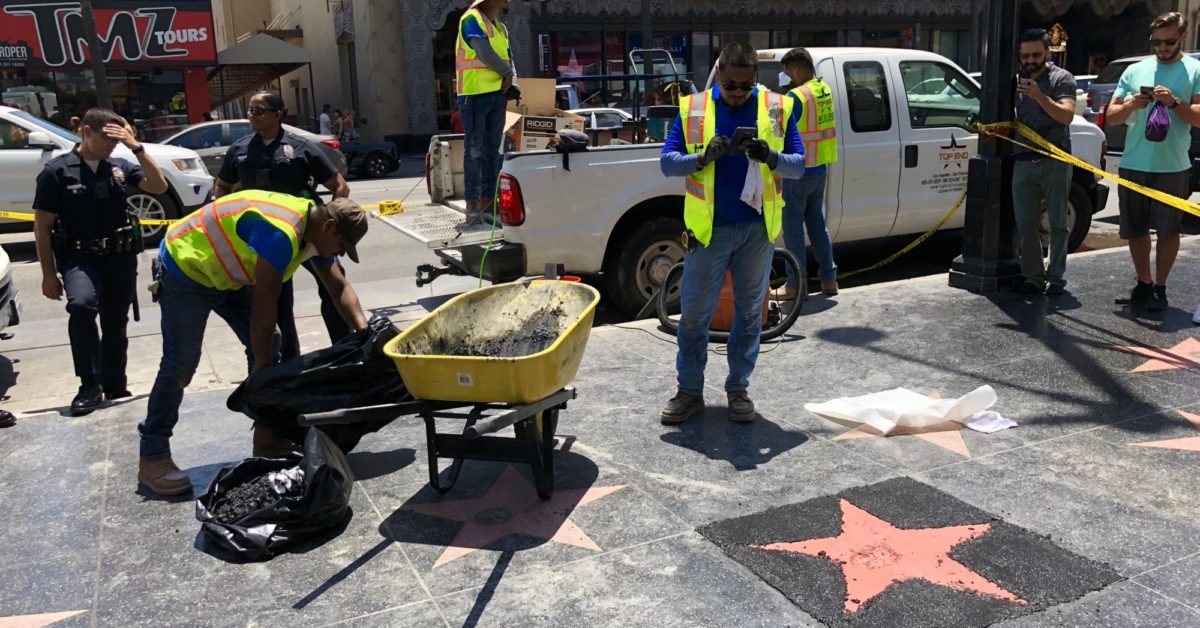 Hulk Smash Orange Man’s Hollywood Walk Of Fame Star