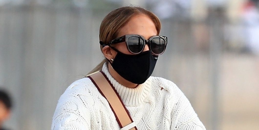 Jennifer Lopez Displays Her Chic Fall Style During a Bike Ride with Twins, Emme and Max