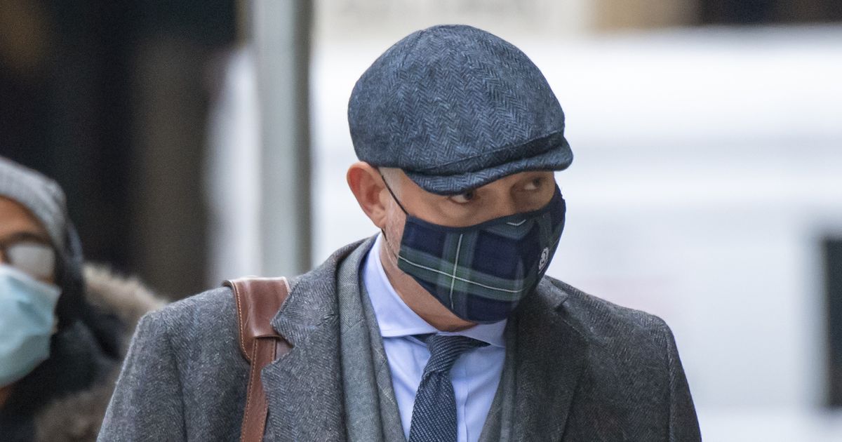 John Leslie denies grabbing woman’s breasts at Xmas party as sex assault trial kicks off