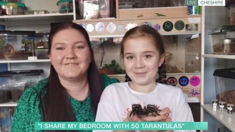 Little Girl Dubbed ‘Next David Attenborough’ Shares Bedroom With 50 Tarantulas