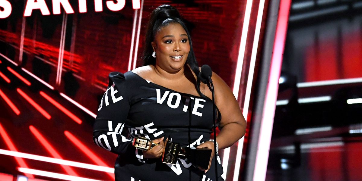 Lizzo Reminds People to Vote in Custom Christian Siriano at the Billboard Music Awards