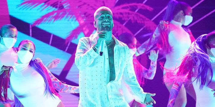 Maluma Codesigned a Sleek, Shimmering Ensemble with Pyer Moss for the Latin Billboard Awards