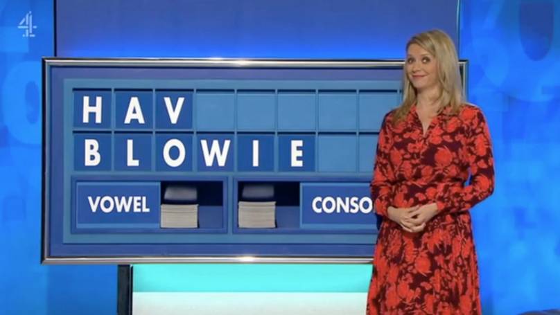Rachel Riley Has To Put The Word ‘Blowie’ On The Countdown Board