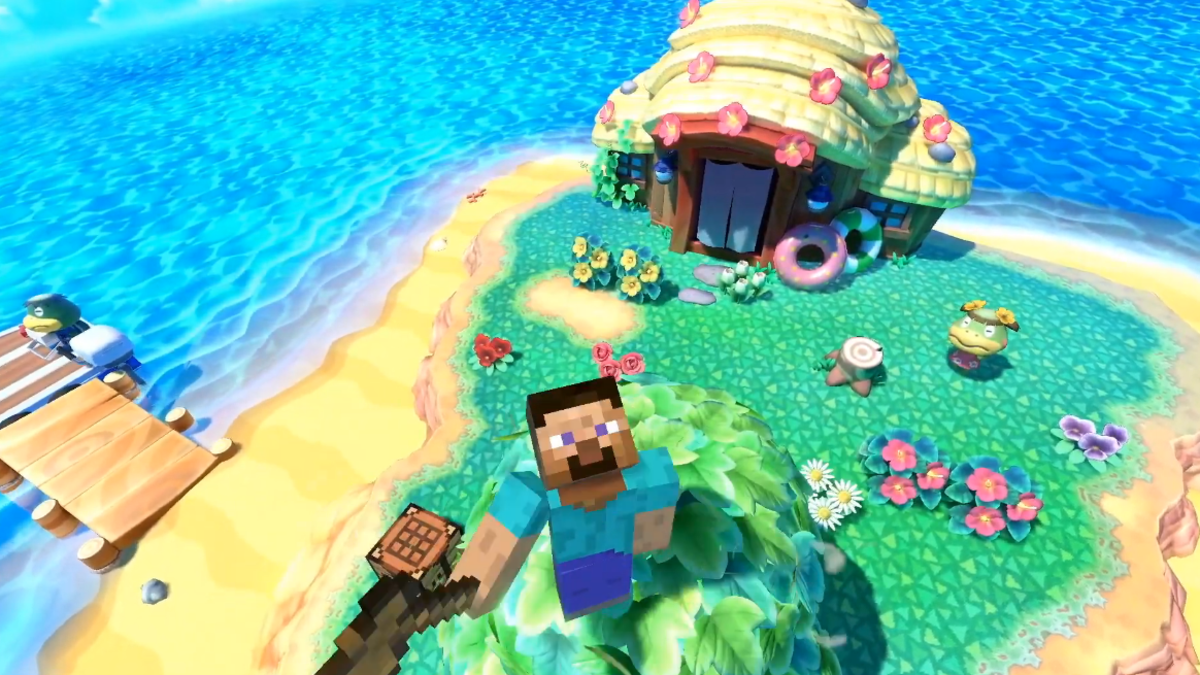 Smash Bros. Ultimate’s Next Fighters Are Steve And Alex From Minecraft
