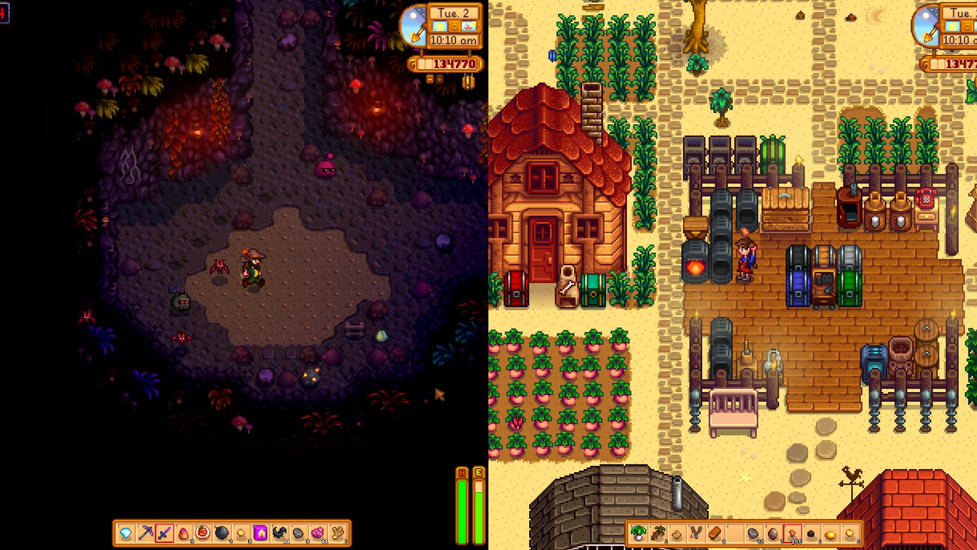 Stardew Valley is getting splitscreen co-op for up to four players