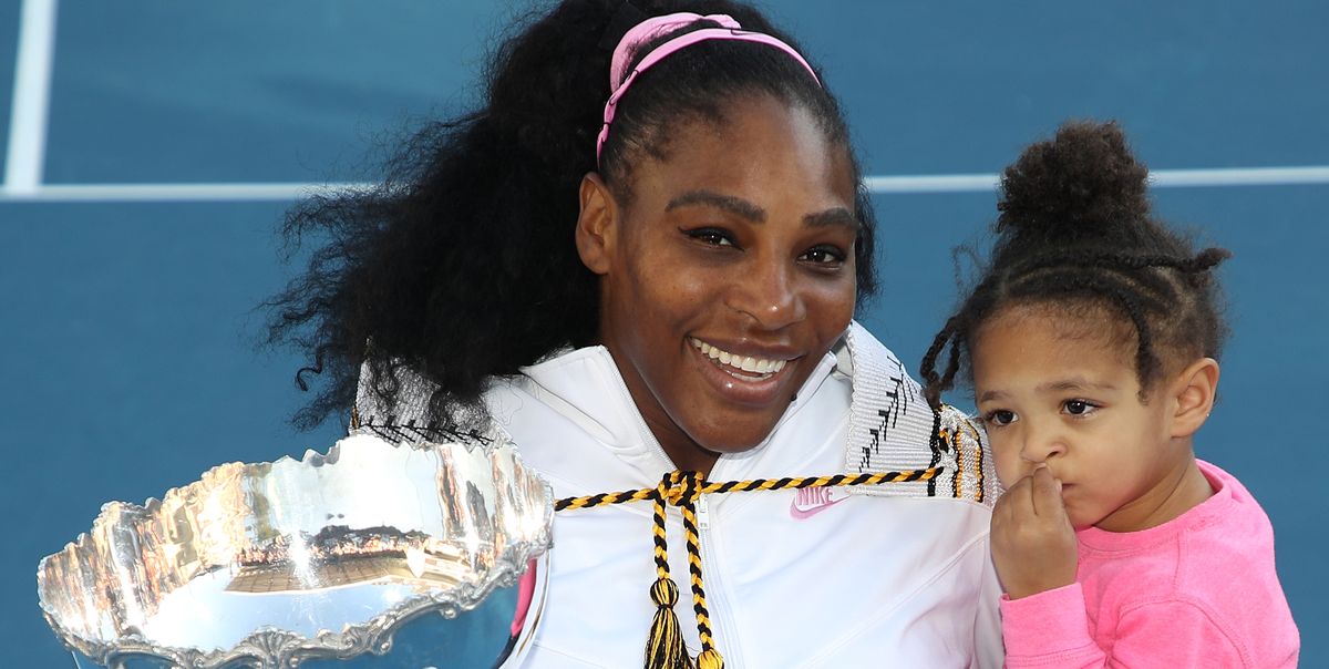 Watch Serena Williams Get Her Daughter, Olympia, Ready for Her First Tennis Lesson