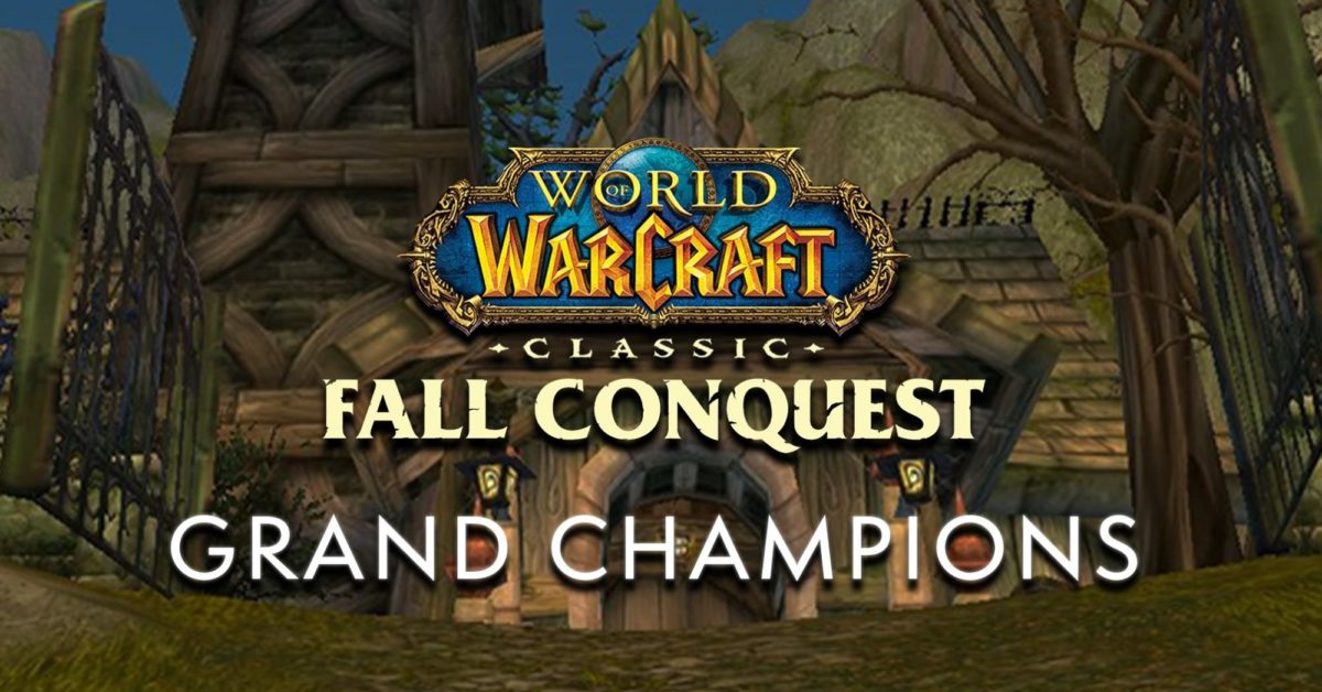 World Of Warcraft Classic Fall Conquest Crowns Regional Champions