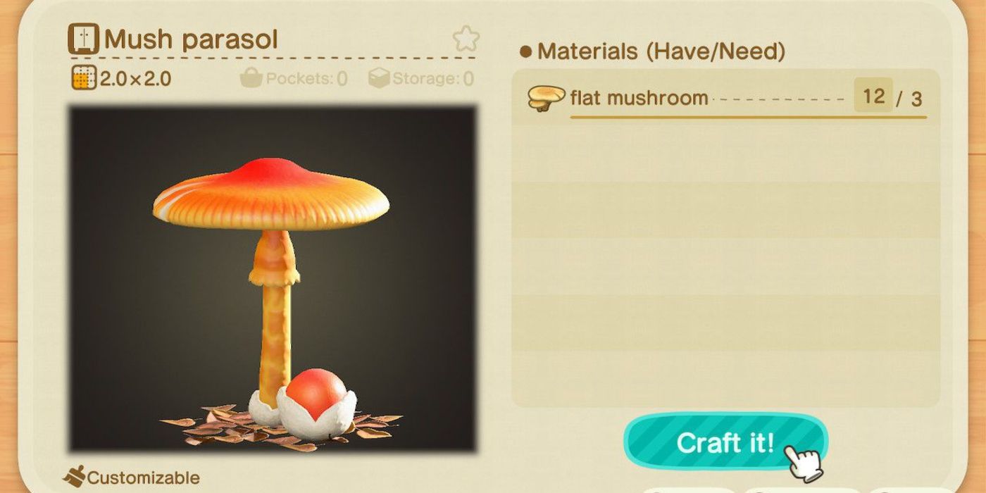 Animal Crossing: New Horizons – All Mushroom DIY Recipes