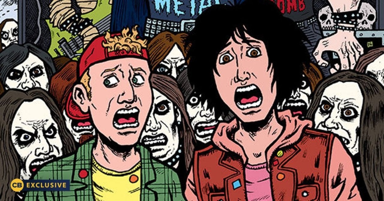 Bill And Ted Run From The Death Metal Army in Dark Horse’s Bill And Ted Are Doomed #3 Preview (Exclusive)