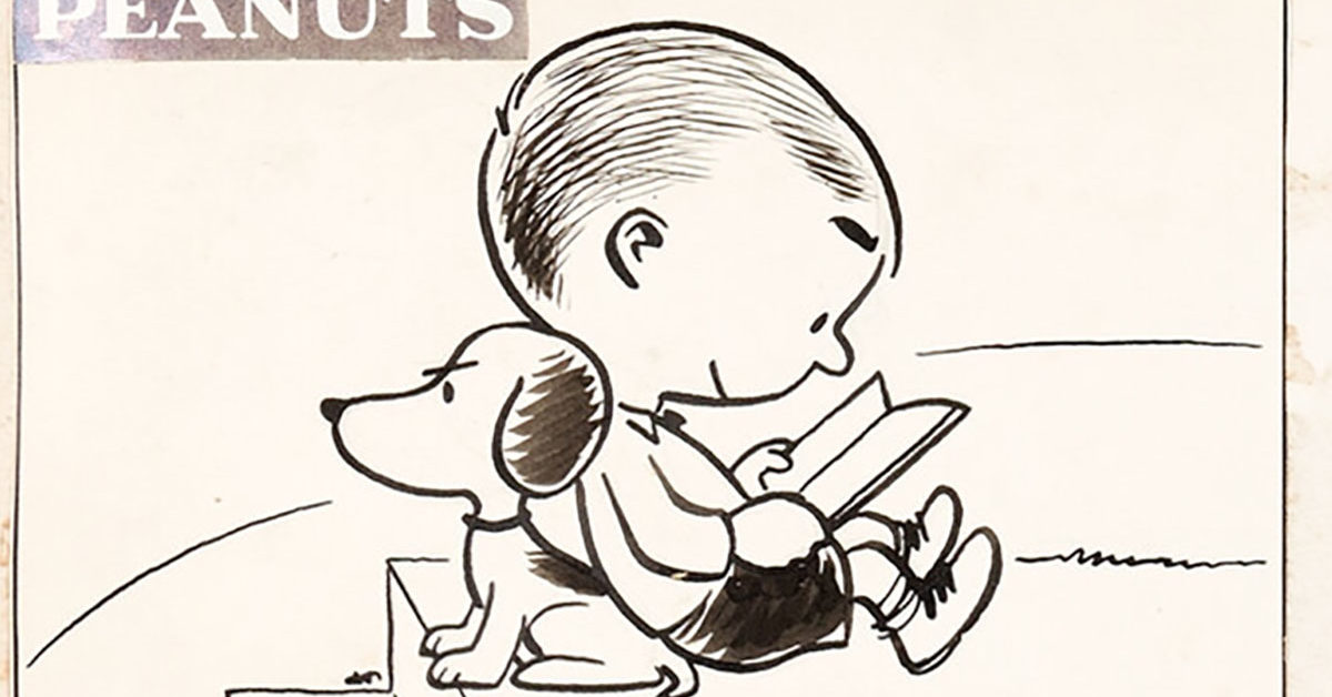 Early Snoopy Appearance in Peanuts Original Strip Hits Record 2,000