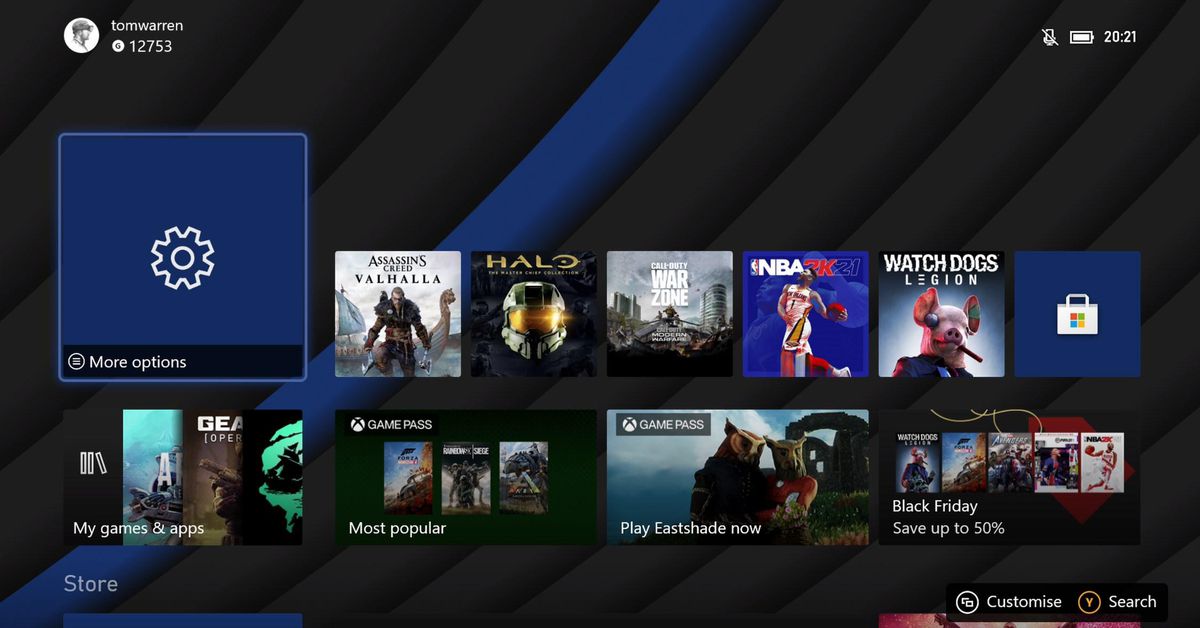 First Xbox Series X update rolling out with more dynamic backgrounds and UI changes