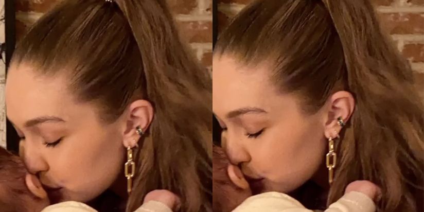 Gigi Hadid Kisses Her Baby Girl’s Head in a Cute Photo Posted by Yolanda Hadid