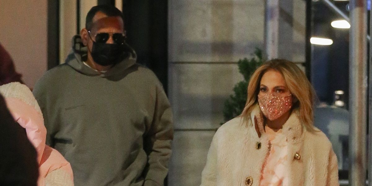 J.Lo Cozies Up in a Shearling Coat and UGG Boots for Dinner with A-Rod in New York