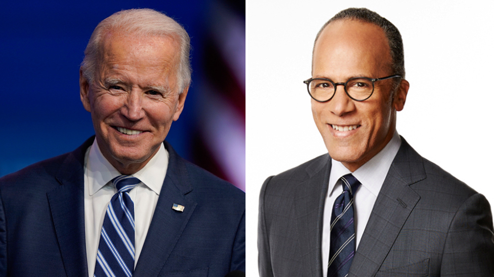 Joe Biden to Join Lester Holt on ‘NBC Nightly News’ for First Interview Since Election Victory