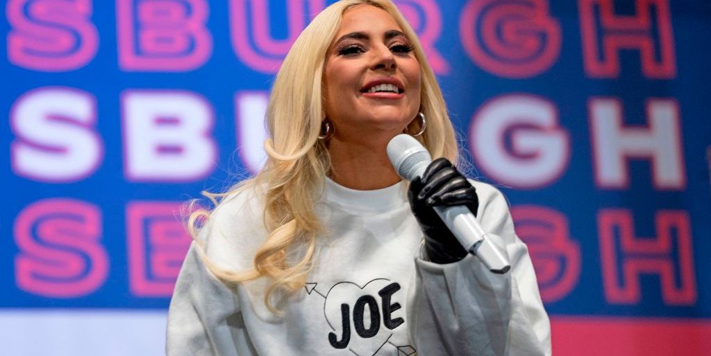 Lady Gaga Reminisced About Her Ex-Fiancé Taylor Kinney During Biden Campaign Rally Speech