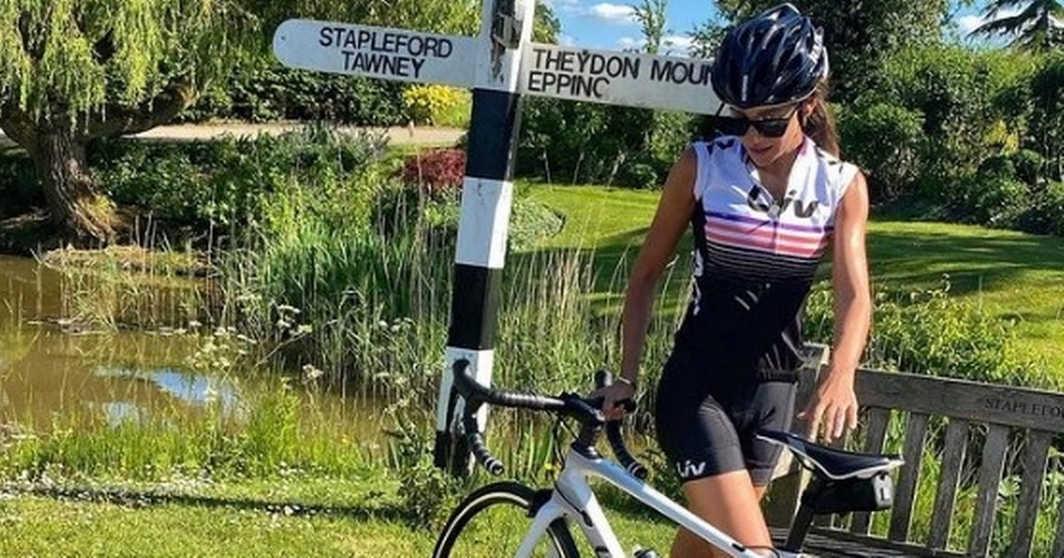 Michelle Keegan mocks her commitment to cycling as she admits to quitting after 3 weeks