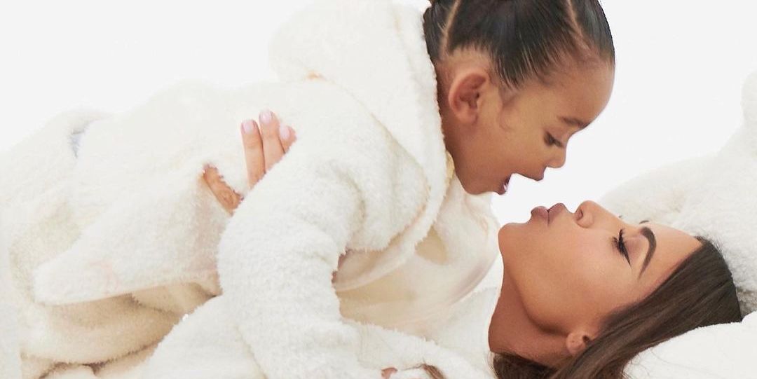 North and Chicago Pose with Mom Kim Kardashian West for New SKIMS Ad