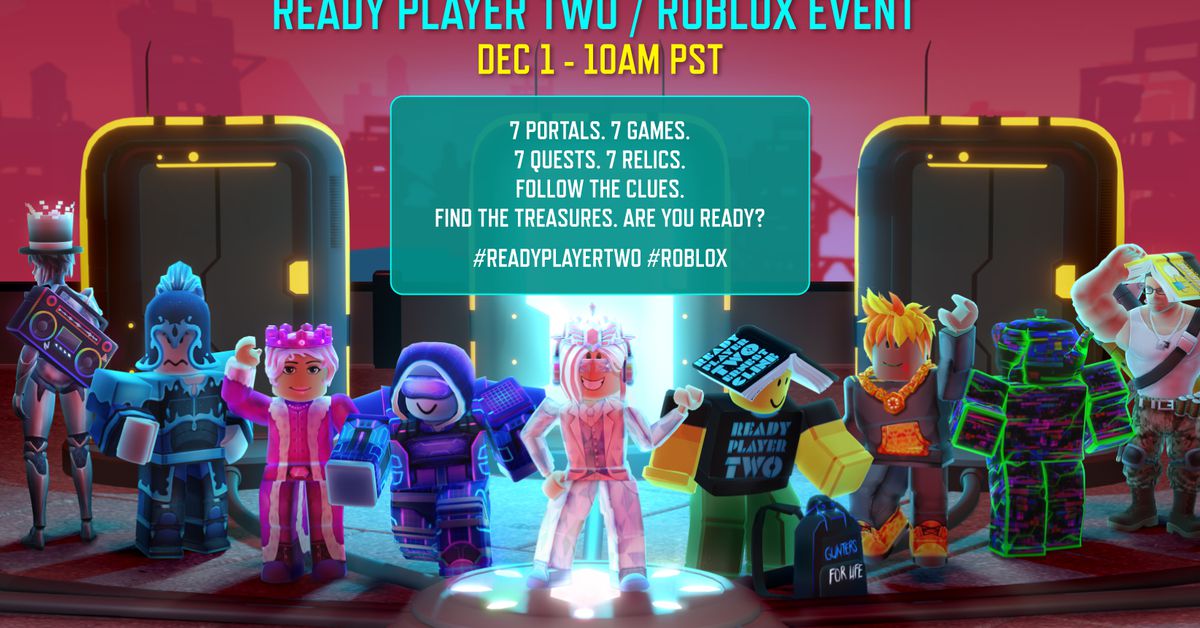 Roblox is hosting a Ready Player Two treasure hunt inside its own virtual universe