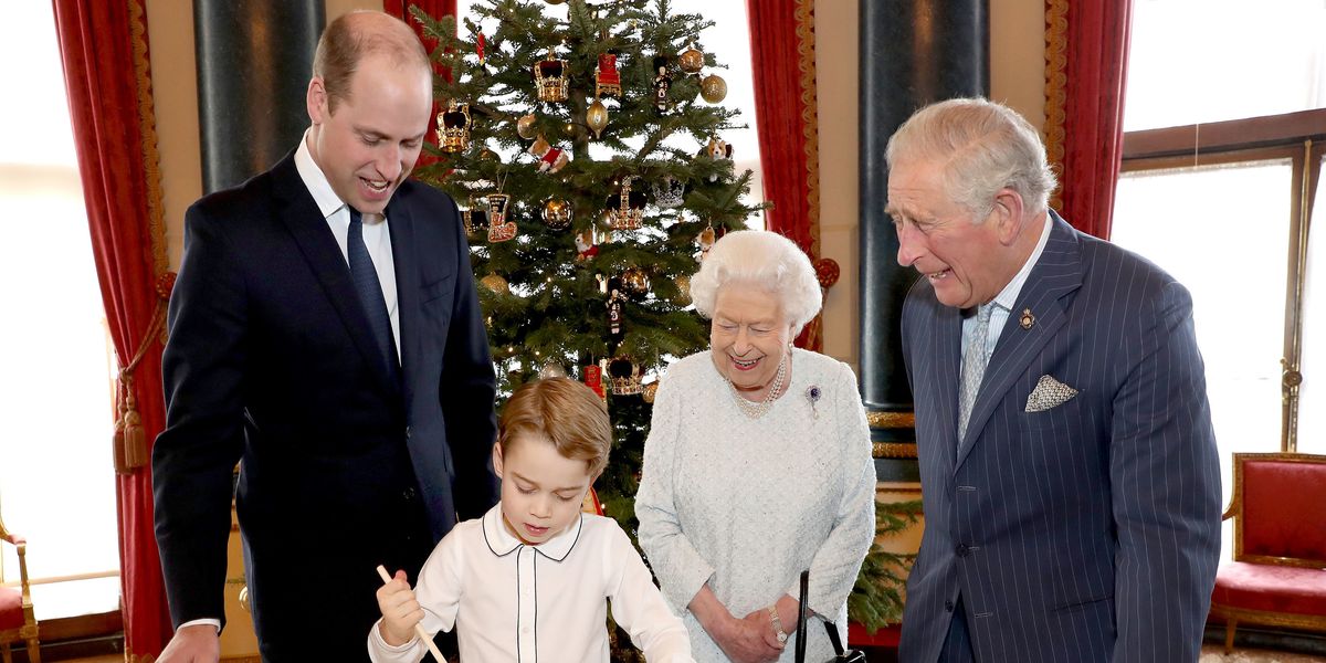 Christmas Puddings Made by the Queen and Prince George Are Handed Out to Military Veterans