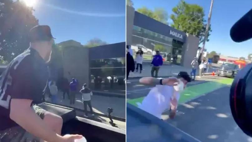 Fans Mock Jake Paul For Water Balloon ‘Drive By’ Of Dillon Danis